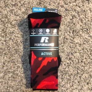 Performance 3Pk Boys’ Crew Socks L/G 3-9